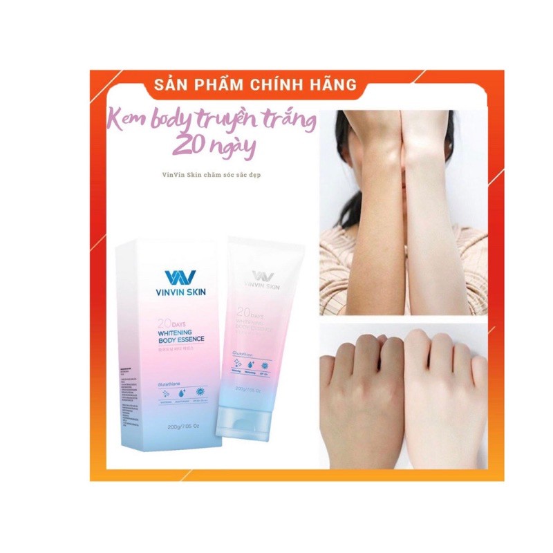 [FREESHIP]Kem Dưỡng da body/toàn thân, trắng bật tone sau 20 ngày sử dụng [trắng sáng, mịn màng]