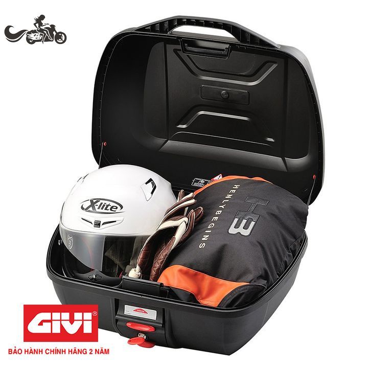 Thùng Sau 43 Lít Có Lưới Ràng Đồ Đựng 2 Nón Bảo Hiểm Mã E43NTL-ADV Hàng Chính Hãng GIVI Bảo Hành 2 Năm