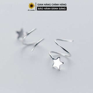 Khuyên tai bạc Vòng sao trang sức bạc Tiệm bạc 21Centimeters
