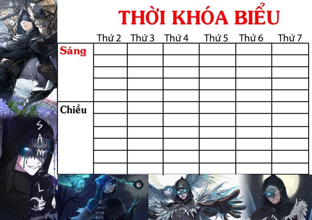 Thời khoá biểu Game ldentity V, thời khoá biểu ldentity V nhiều thành viên