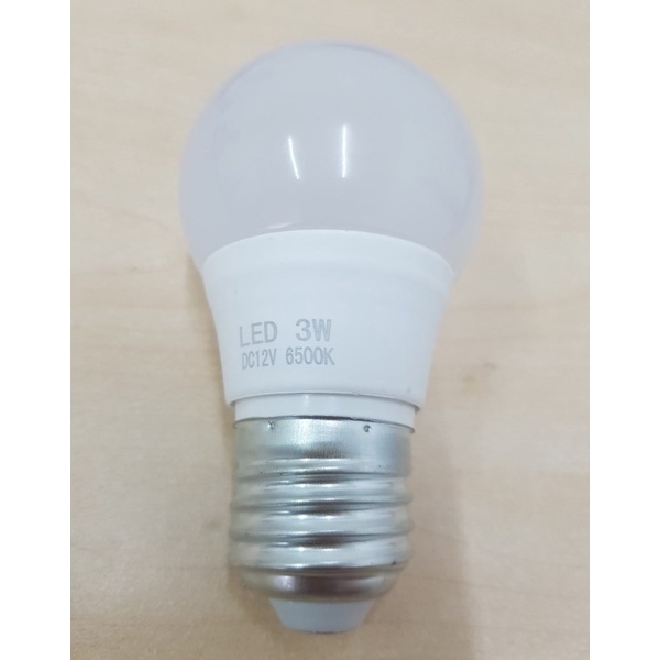 Bóng LED DC 12V 3W vỏ nhựa - ánh sáng trắng/vàng
