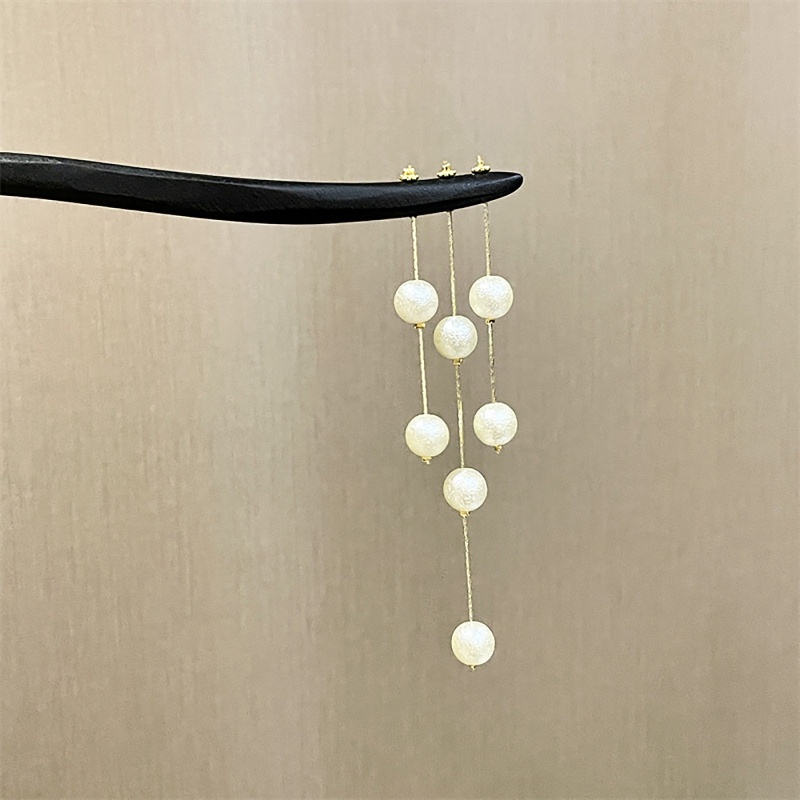 Trâm Cài Tóc Tua Rua Đính Hạt Ngọc Trai Phong Cách Trung Hoa