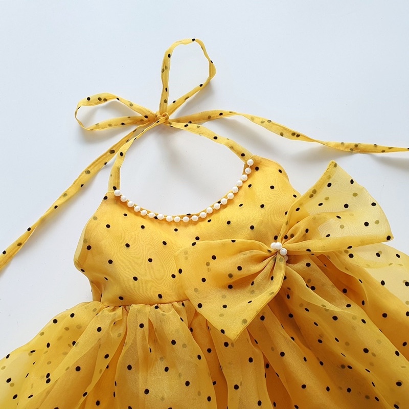 Váy công chúa, đầm bé gái sơ sinh OLIS Baby House, size 4 - 18 kg