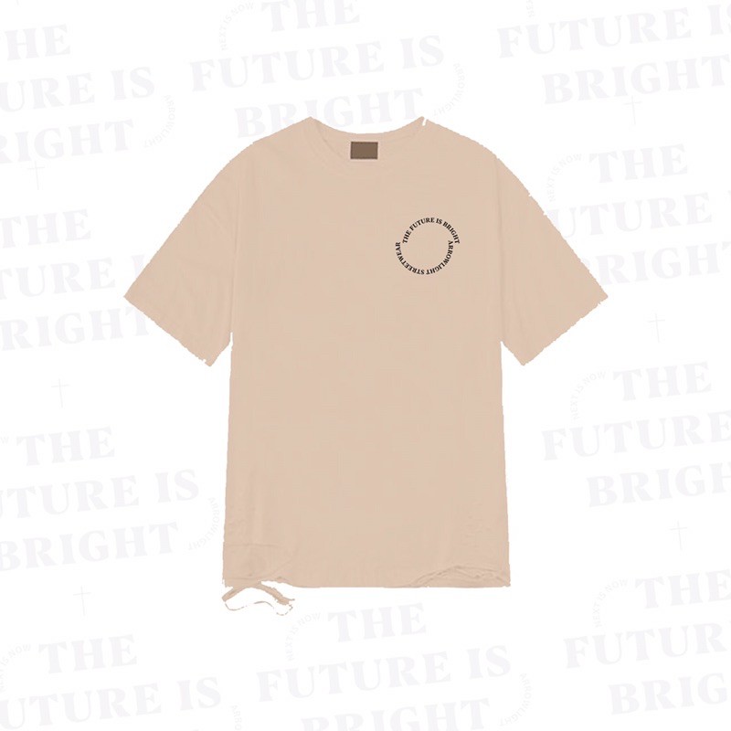 Áo thun Nam rách gấu unisex Future Bright Tee Arowlight màu camel