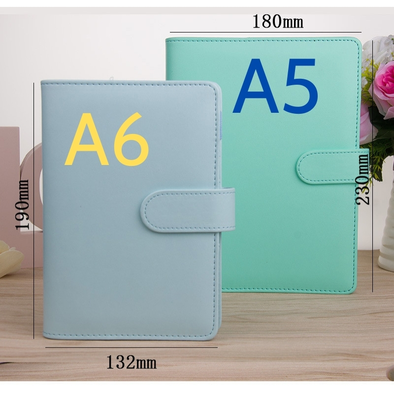 Decorme Bìa sổ da A5, A6 bìa còng trơn planner  phụ kiện văn phòng phẩm CHƯA KÈM GIẤY