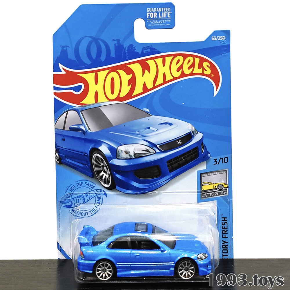 Xe mô hình 1:64 Hot Wheels Basic Factory Fresh 2021 - Honda Civic Si GRY27