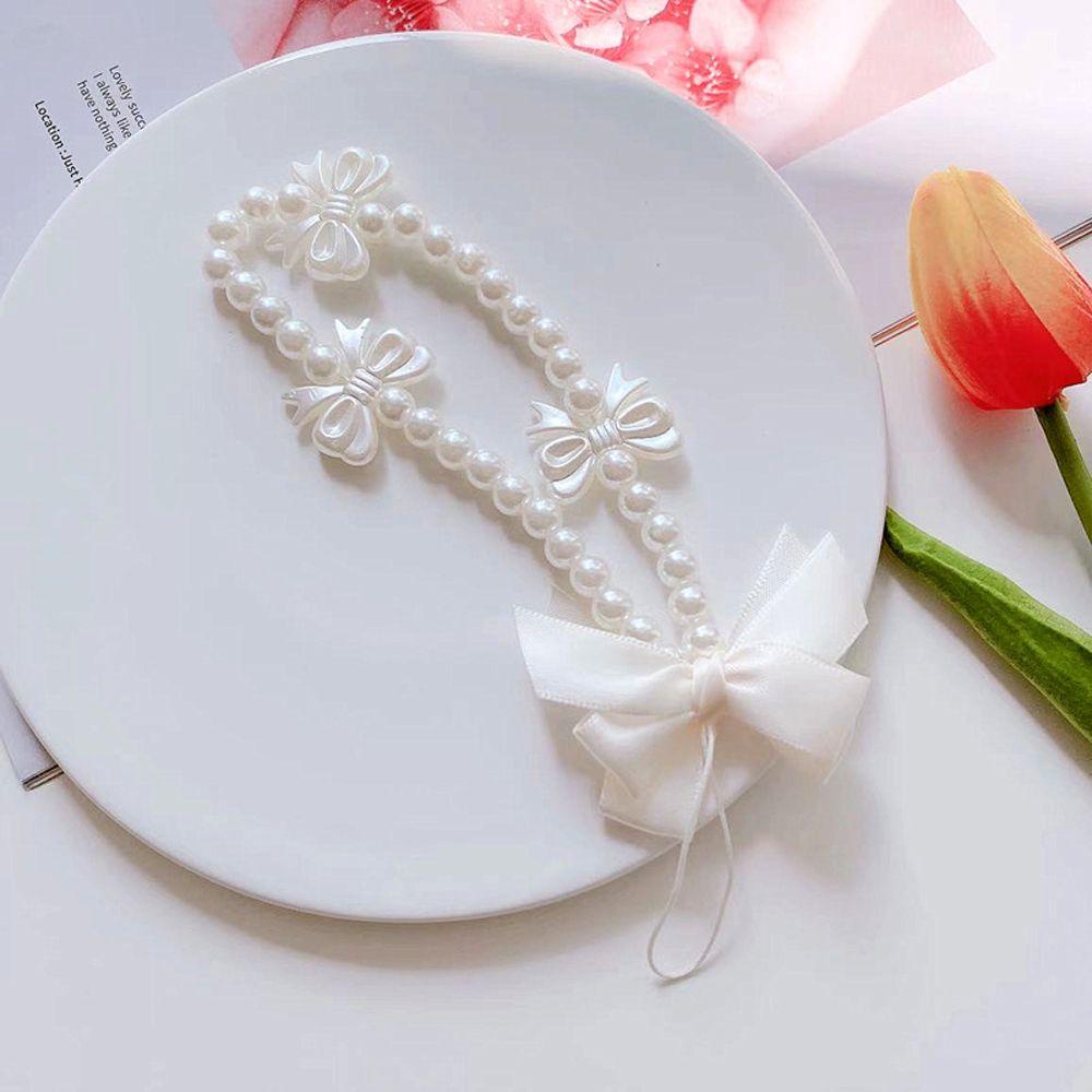 Ốp Điện Thoại Bằng Acrylic Có Dây Đeo Tay Và Dây Đeo Trang Trí Chuỗi Hạt