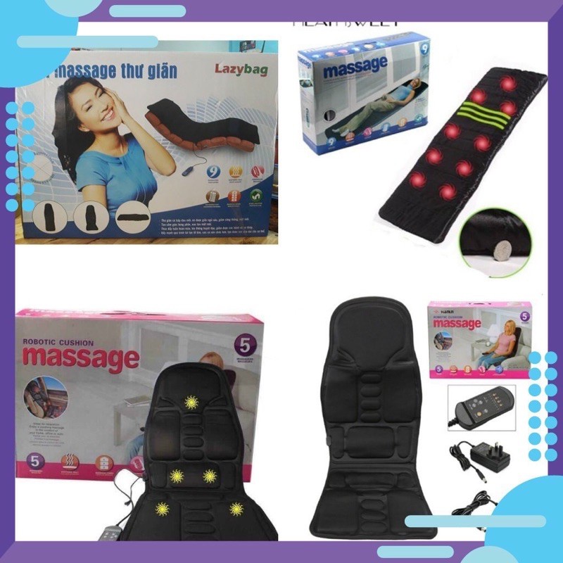 Nệm massage toàn thân cao cấp 9 điểm massage