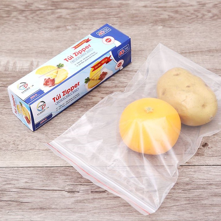 Túi Zip Đựng Bọc Bảo Quản Thực Phẩm Bánh Kẹo Tủ Lạnh Dẻo Trong Suốt Túi Zip Đựng Thực Phẩm Đồ Khô Đồ Tươi Tiện Lợi