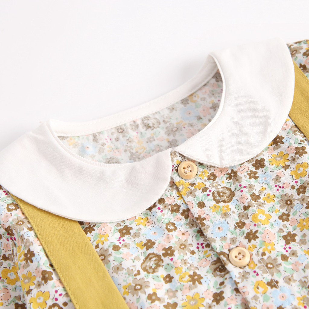 Sanlutoz Áo Liền Quần In Hoa Thời Trang Cho Bé