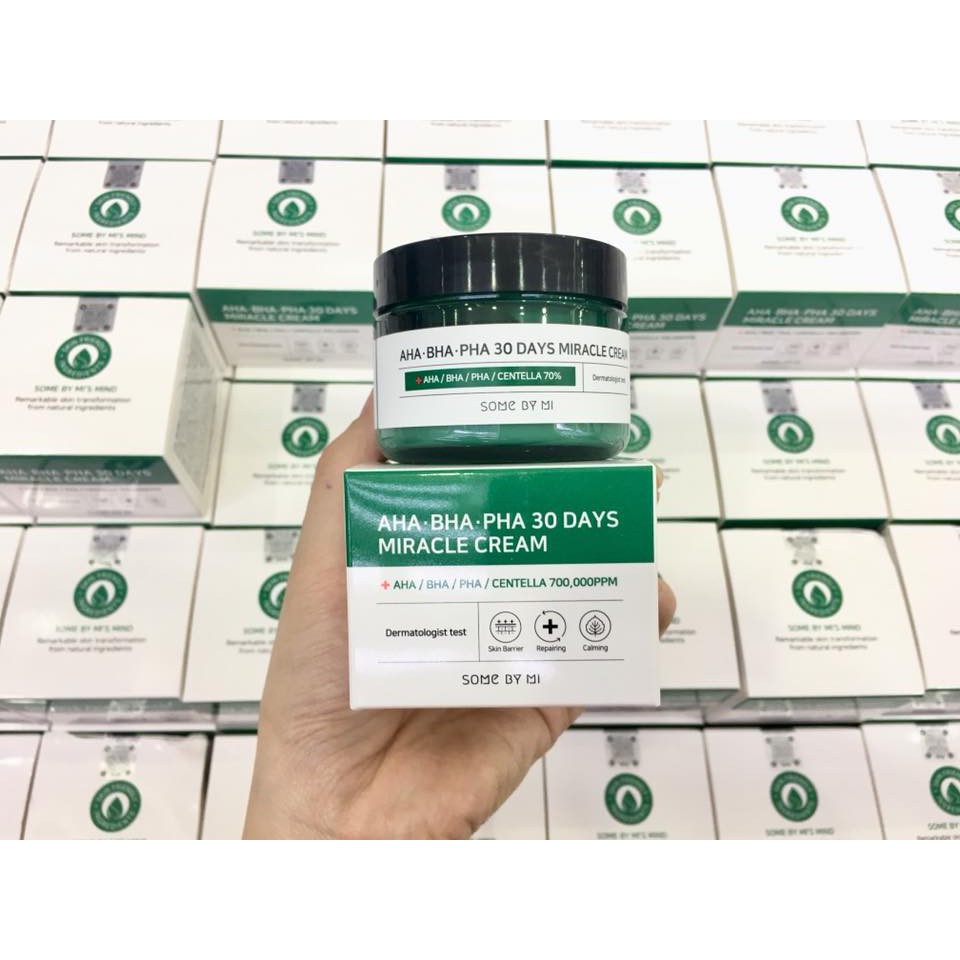 Kem Dưỡng Da Giảm Mụn Some By Mi AHA-BHA-PHA 30 Days Miracle Cream _ Kem Dưỡng Đẩy Mụn Ẩn _ Some By Mi Chính Hãng