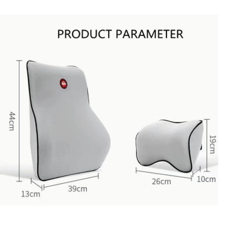 Bộ Gối Tựa Lưng Và Cổ Bằng Memory Foam Tiện Dụng Cho Xe Hơi