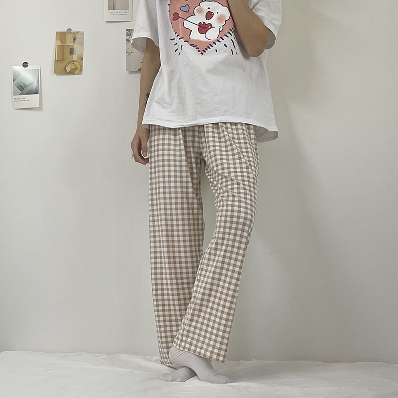 Quần ngủ kẻ sọc caro màu sắc dễ thương  | BigBuy360 - bigbuy360.vn
