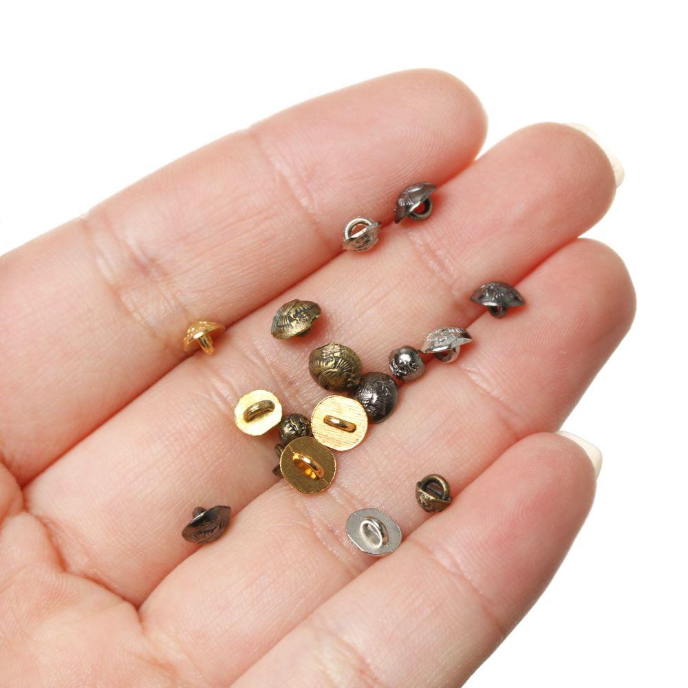 Set 5 / 10 Nút Áo Nhiều Màu 4 / 5 / 6mm Trang Trí Nhà Búp Bê