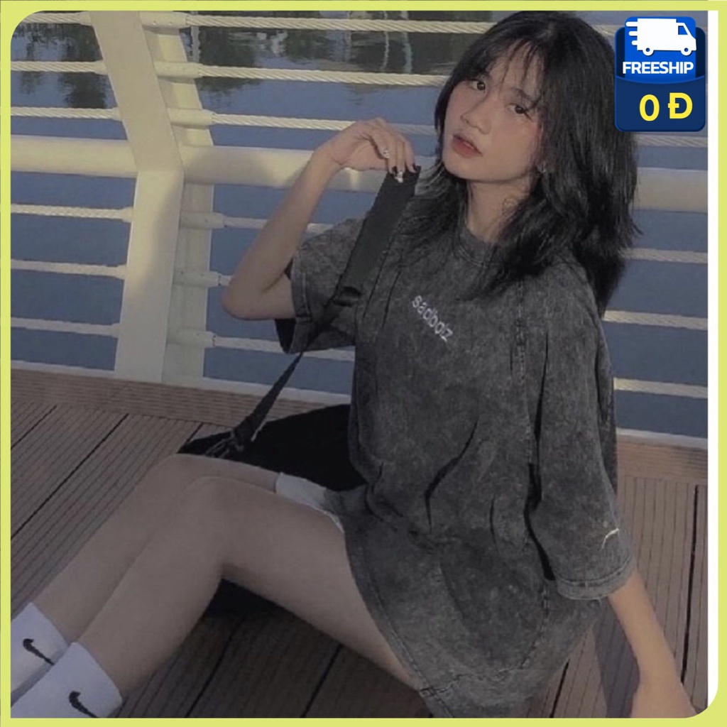 Áo sadboiz AT15. sadtagram nam nữ Tay Lỡ WASH Xám , Áo phông sadboiz chính hãng nam nữ from rộng unisex | BigBuy360 - bigbuy360.vn