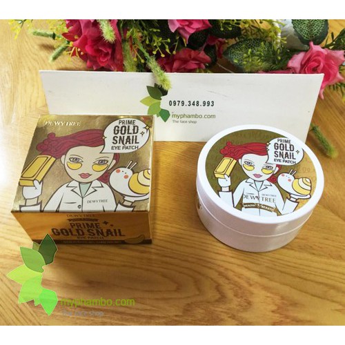 Mặt nạ mắt DewyTree Prime Gold Snail Eye Patch