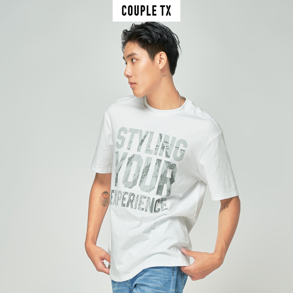 Áo Thun Nam In Thông Điệp Styling Your Experience Couple TX MTS 1085