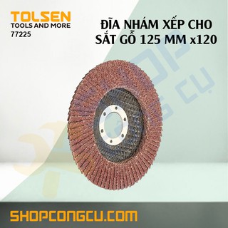 Nhám xếp cho sắt gỗ 125mmx120 tolsen 77225