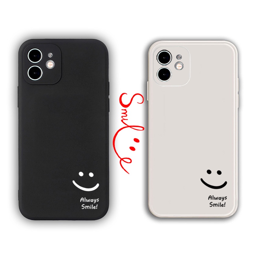Ốp Lưng Iphone Cạnh Vuông Always smile , BVC Iph6/6plus/6s/6splus/7/7plus/8/8plus/x/xs/11/12/pro/13/promax- Sencase