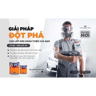Sơn HYPER 2K Lót Xám 2 thành phần VY-08-03 (1,25L)