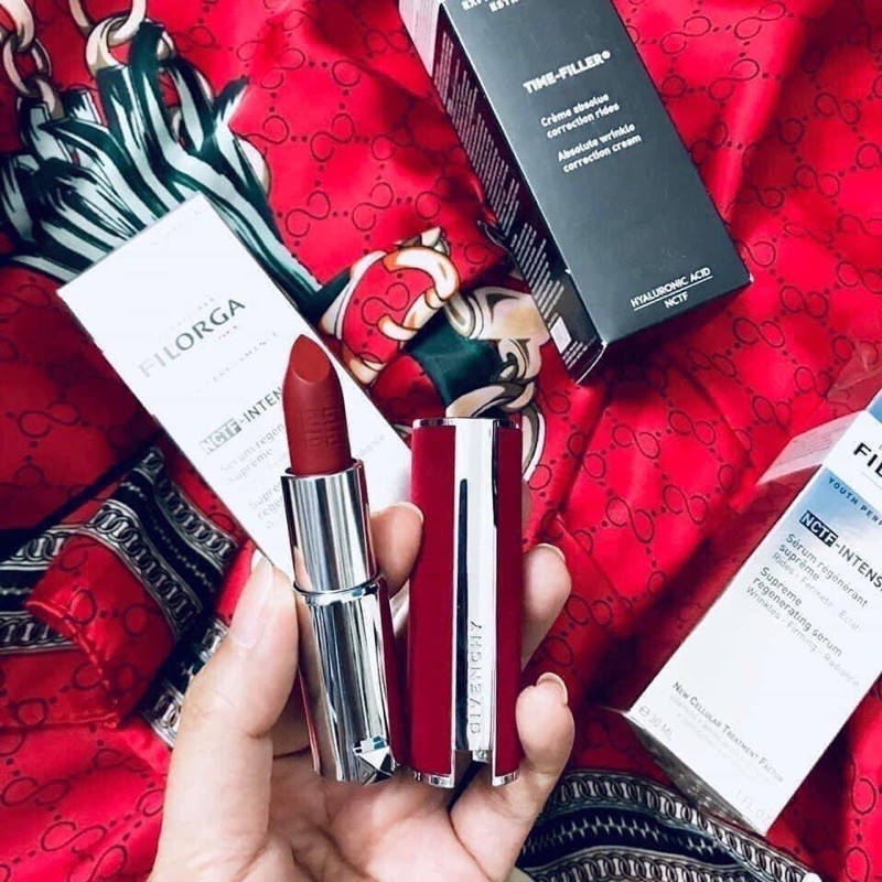 Son Givenchy 37 Rouge Graine Limited vỏ nhung đỏ