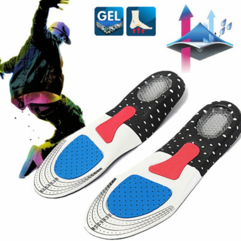 #Foot Care# Men&amp;Women Gel Orthotic Sport Running Insoles Insert Shoe Pad Arch Support Cushion Foot Protecter