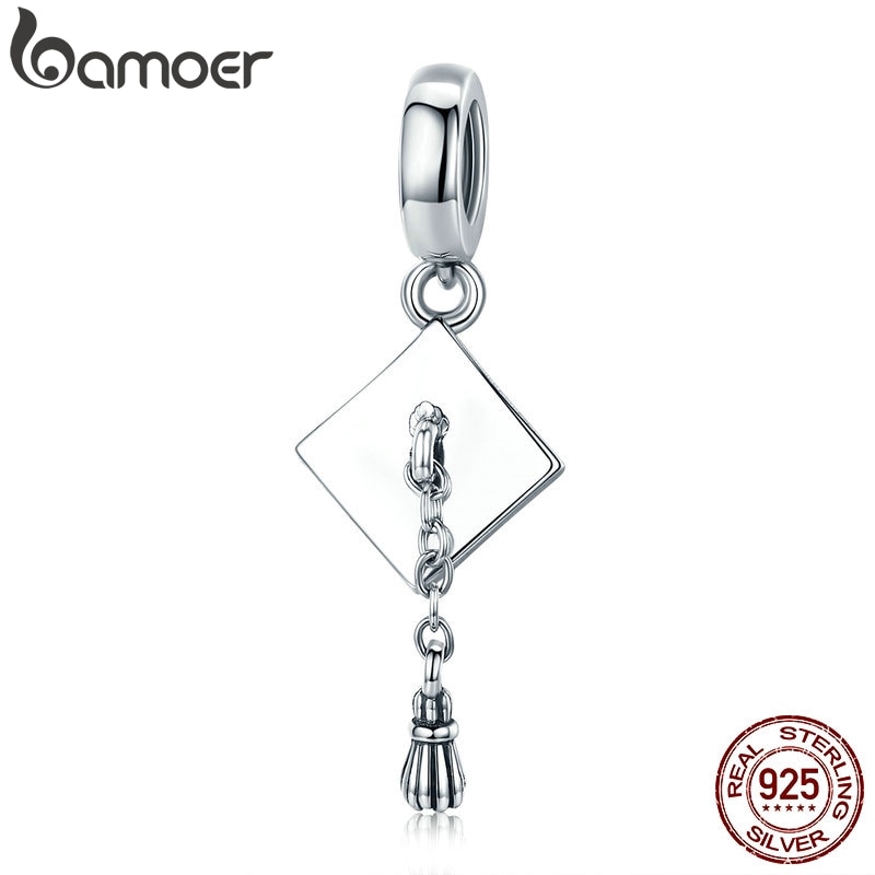 Phụ kiện Bamoer hình vòng phối dây móc xích sáng tạo dùng trang trí vòng tay