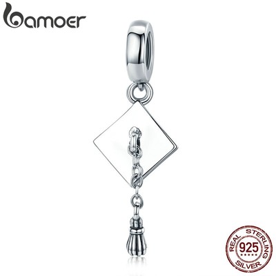 Phụ kiện Bamoer hình vòng phối dây móc xích sáng tạo dùng trang trí vòng tay