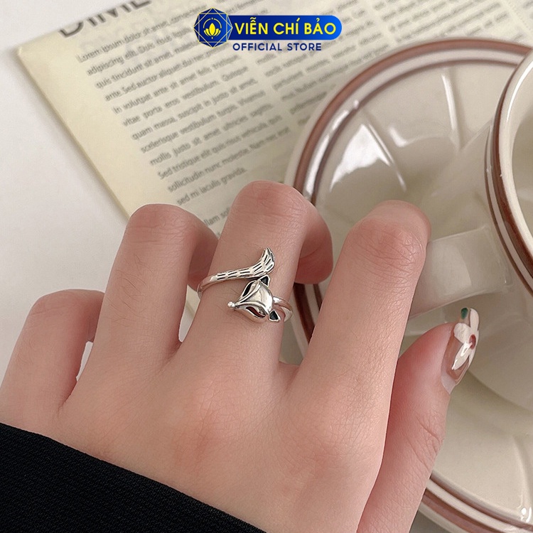 Nhẫn bạc nữ hồ ly cách điệu chất liệu bạc 925 thời trang phụ kiện trang sức nữ Viễn Chí Bảo N000737