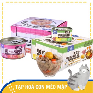 Súp hộp tim gà và trứng vịt cho chó, mèo mượt lông