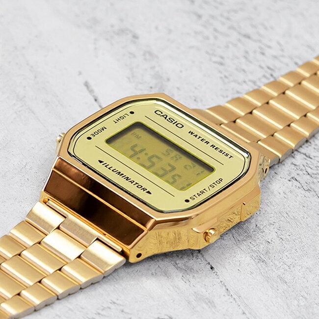 Đồng Hồ Nam/Nữ Dây Kim Loại Chính Hãng Casio A168WEGM-9DF