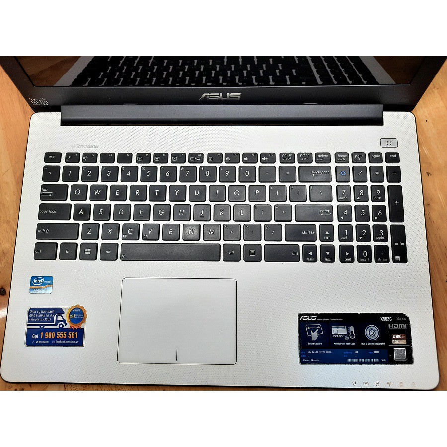  Laptop Asus X502 i3 3217 ram 4g hdd 500 Máy trắng. mỏng nhẹ | BigBuy360 - bigbuy360.vn