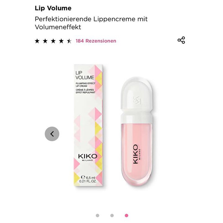 Son dưỡng môi căng mọng Kiko Lip volume