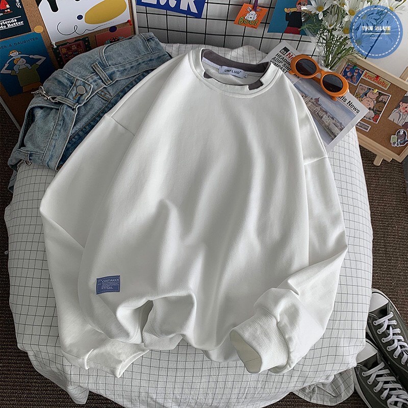 Áo Sweater Nam nữ-Áo layer và dáng Unisex đặc biệt chất liệu nỉ cotton mềm mịn