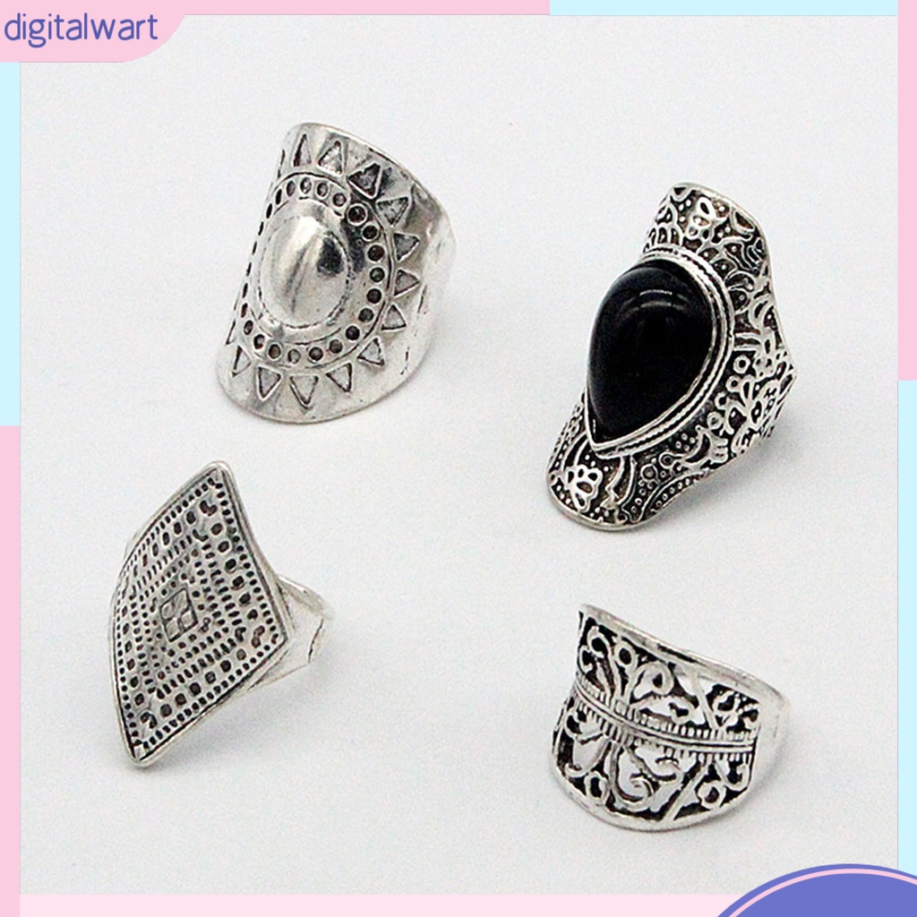 Nhẫn hợp kim kiểu dáng độc đáo thời trang nam nữ