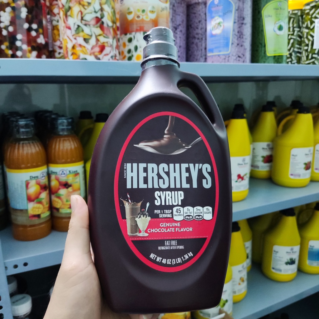 sốt Sô cô la - Si rô socola Hershey's 1,36kg - mua 2 bình giảm 10k - HSD 10/23