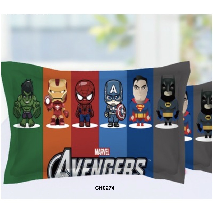 Ga Gối trải giường cotton hình siêu nhân người nhện siêu anh hùng cho bé