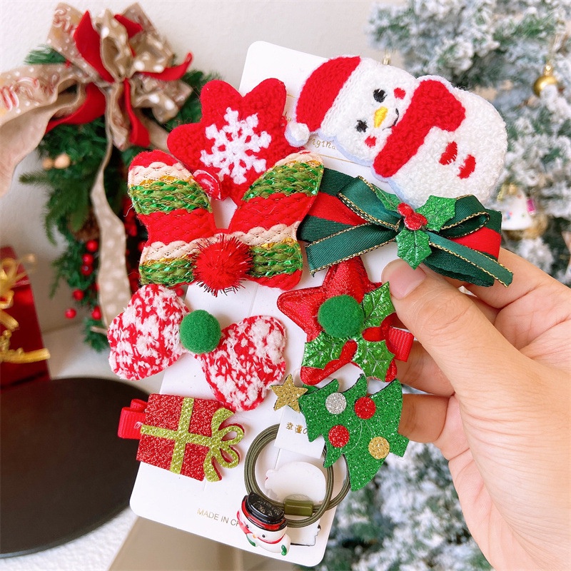Set 10 kẹp tóc hoạt hình dễ thương dành cho bé gái