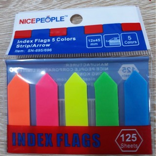 GIẤY NOTE NHỰA MŨI TÊN 5 MÀU