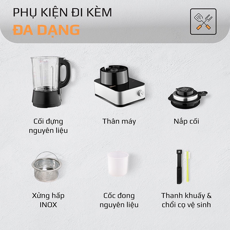 Máy Làm Sữa Hạt Olivo CB22 . Dung tích 1.75L Bảo hành 24 tháng - Hàng Chính Hãng