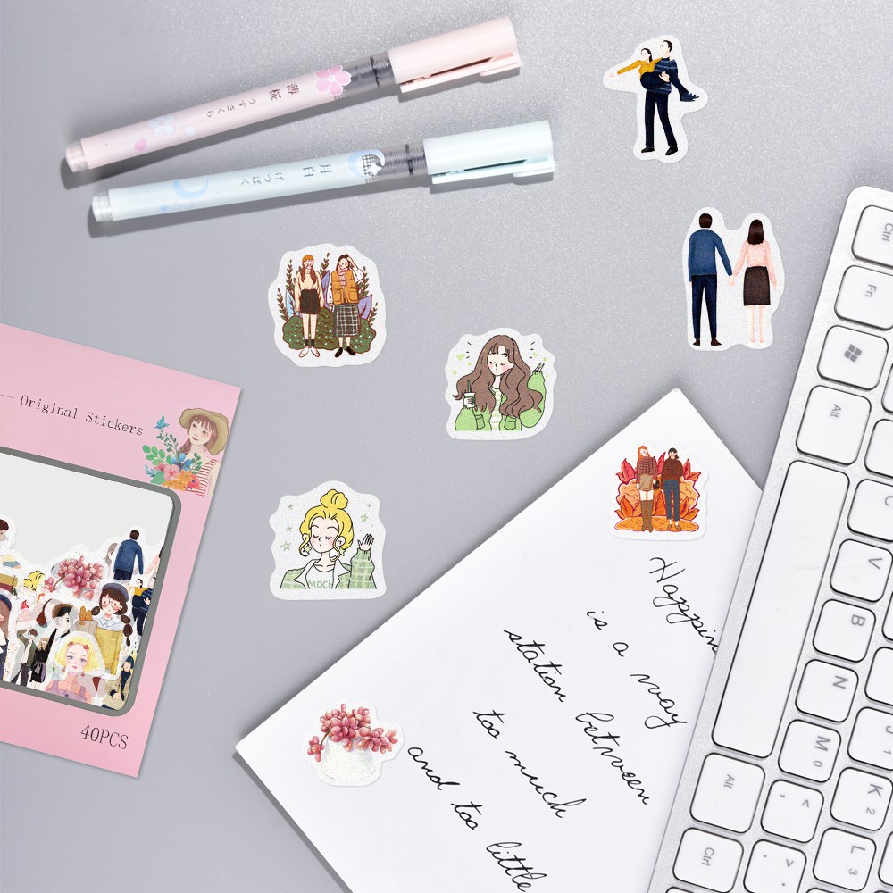 Túi 40 Miếng Dán Trang Trí Dễ Thương