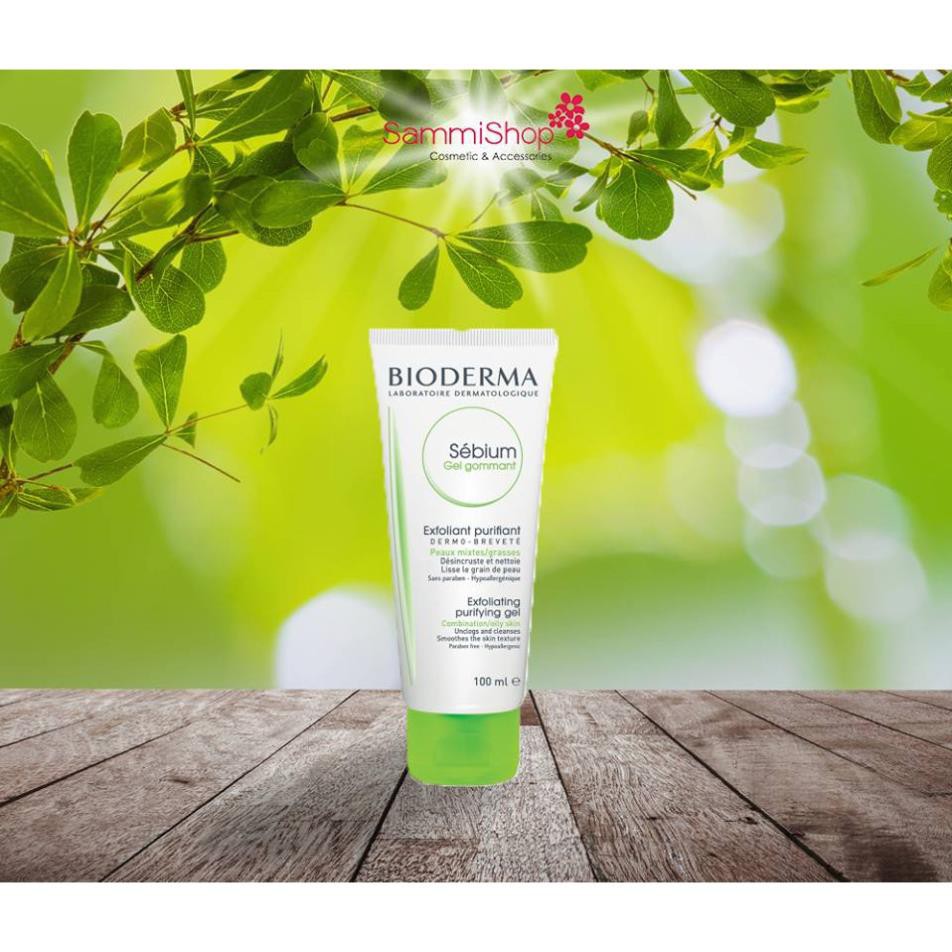 ( Mỹ Phẩm Nhunbe) Tẩy da chết Bioderma Sebium Gel Gommant 100ml (Nhập khẩu)