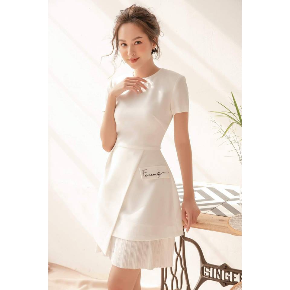 Váy Đầm Trắng Dự Tiệc Đám Cưới Đẹp Sang Trọng Cao Cấp SAVVY Dress