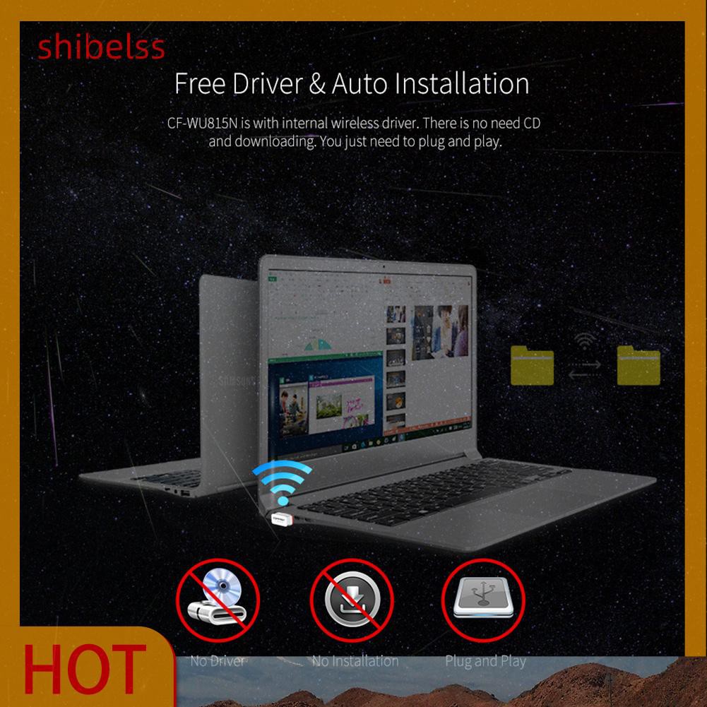 （ʚshibelss）COMFAST CF-WU815N USB WiFi Adapter 150Mbps Mini Wireless LAN Network Card