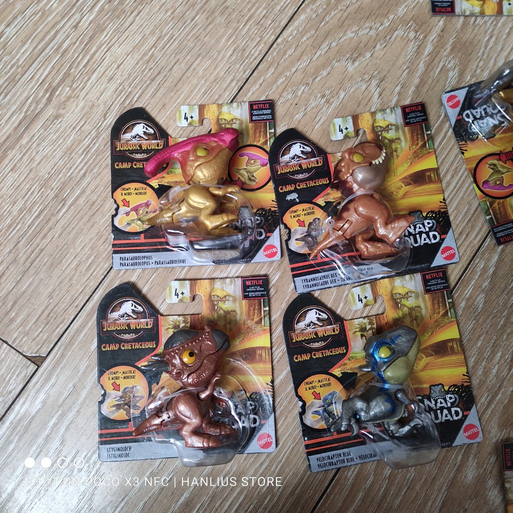 mô hình khủng long snap squad mattel