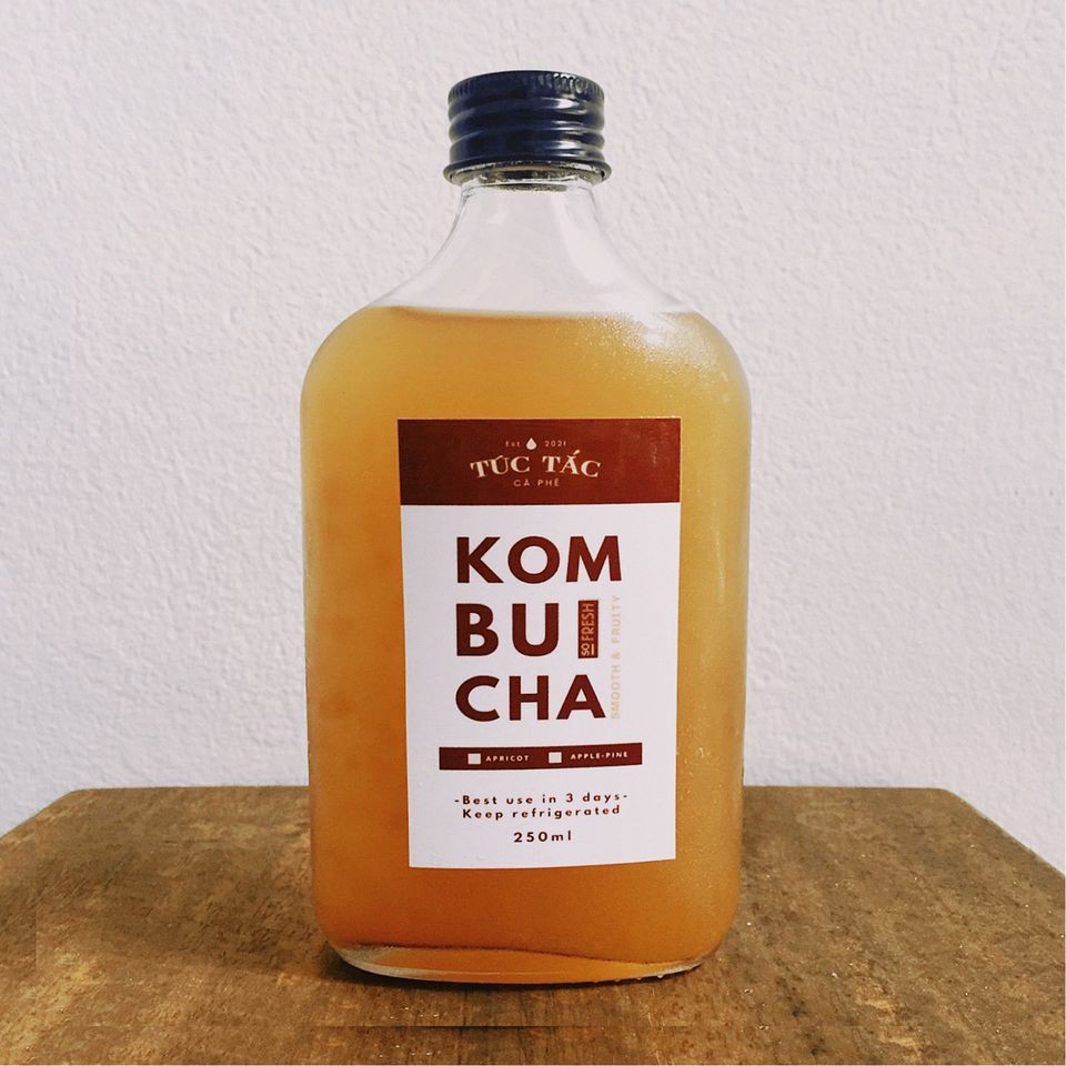 Trà Kombucha Chai 250ml - Vị táo dứa