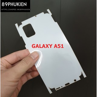 Miếng film dán PPF loại xịn phủ full 99% Galaxy A51 mặt sau