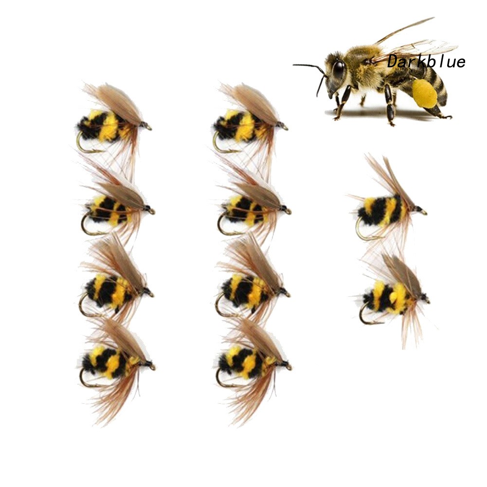 Set 10 Mồi Câu Cá Giả Côn Trùng Tiện Lợi