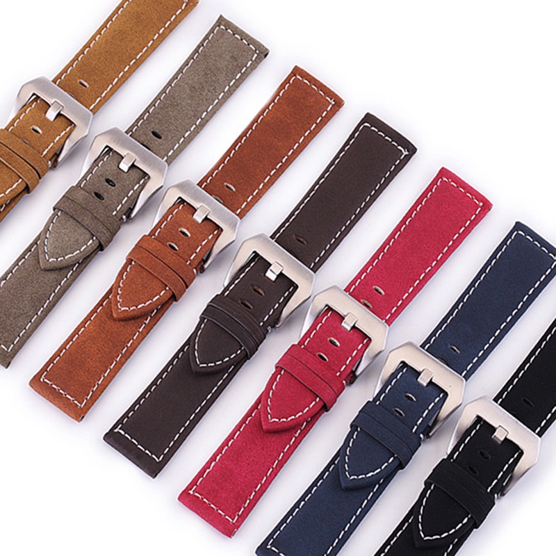Dây Đồng Hồ Đeo Tay Chất Liệu Da Bò Kích Thước 18mm 20mm 22mm 24 mm 18-24mm Cho Nam Nữ