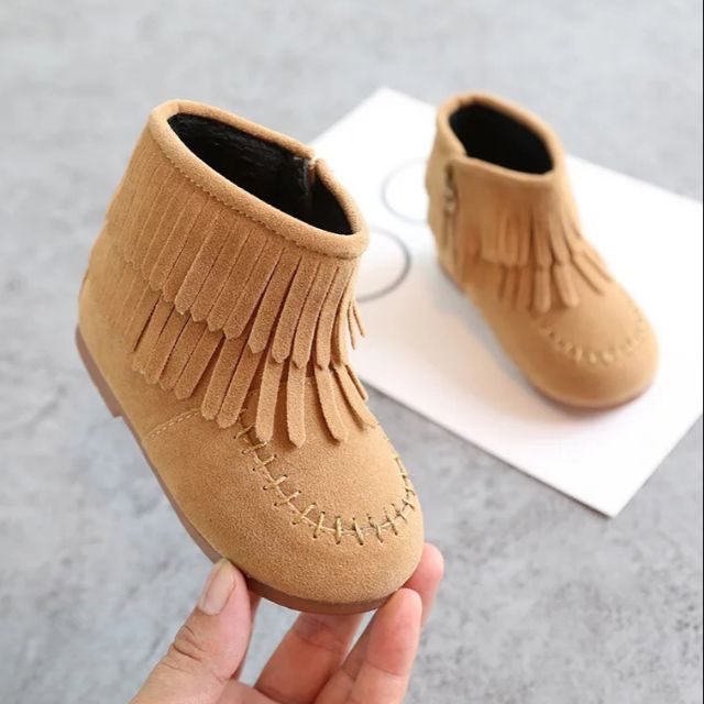 Boot da lộn cho bé - chat check size trc khi đặt hàng
